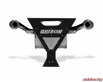 Gibson Performance Stainless Slip-On Dual Muffler Exhaust with 4 Inch Intercooled Slash Tips Yamaha YXZ1000R 2016-2017 - 98029