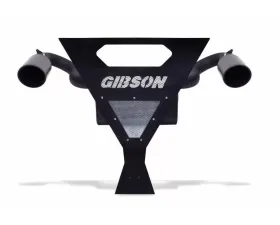 Gibson Performance Black Ceramic Slip-On Dual Muffler Exhaust with 4 Inch Intercooled Slash Tips Yamaha YXZ1000R 2016-2017