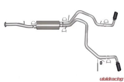 Gibson Performance Stainless Black Elite Catback Dual Extreme Exhaust System - 65572B