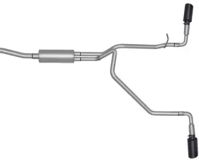Gibson Performance Stainless Black Elite Catback Dual Extreme Exhaust System Chevrolet Colorado | GMC Canyon Crew Cab 2015-2022