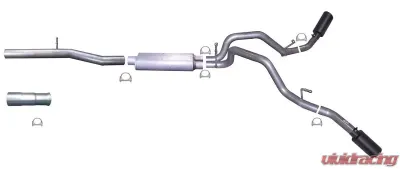 Gibson Performance Stainless Black Elite Catback Dual Extreme Exhaust System - 65637B