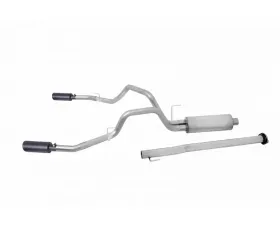 Gibson Performance Black Elite Dual Split Exhaust System Chevrolet Silverado 2500 6.0L 2011-2018