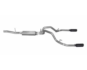Gibson Performance Black Elite Dual Split Exhaust System Chevrolet Silverado 2500 6.0L 6.7Ft | 6.8Ft. Bed 2011-2018