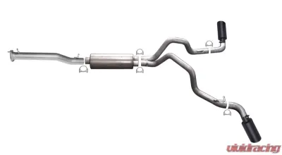 Gibson Performance Stainless Black Elite Catback Dual Extreme Exhaust System - 65652B