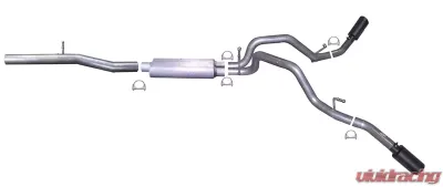 Gibson Performance Stainless Black Elite Catback Dual Extreme Exhaust System - 65665B