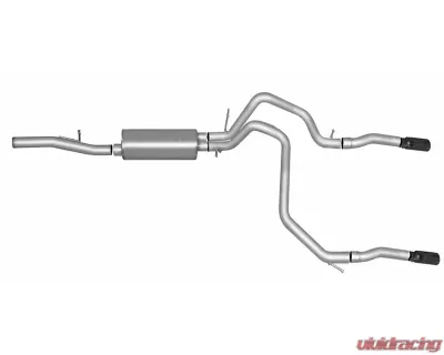 Gibson Performance Black Elite Dual Split Exhaust Chevrolet Tahoe 5.3L 10-20 - 65669B