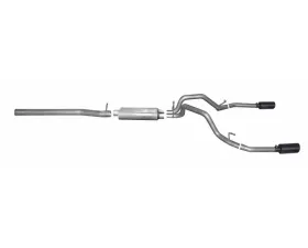 Gibson Performance Black Elite Dual Split Exhaust GMC Sierra Denali Crew Cab 6.2L 2014-2018