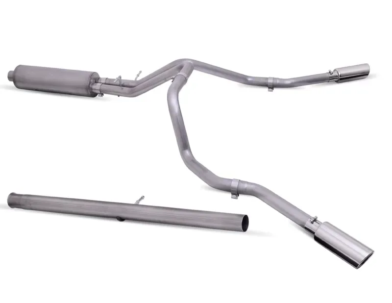 Gibson Performance Stainless Catback Dual Extreme Exhaust System GMC Sierra | Chevrolet Silverado 1500 Non-Factory Dual Exhaust Extended Cab 2019-2022 - 65690