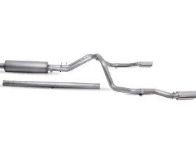 Gibson Performance Stainless Catback Dual Split Exhaust System GMC Sierra | Chevrolet Silverado 1500 Non-Factory Dual Exhaust Crew Cab 2019-2022