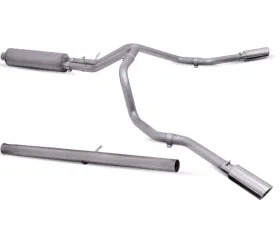 Gibson Performance Stainless Cat-Back Dual Extreme Exhaust System GMC Sierra | Chevrolet Silverado 1500 Non-Factory Dual Exhaust Crew Cab 2019-2022