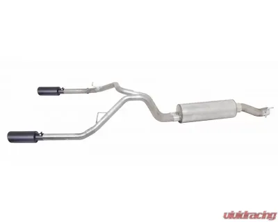 Gibson Performance Black Elite Dual Split Exhaust System RAM 2500 6.4L 2014-2016 - 66568B