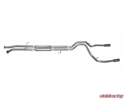Gibson Performance Black Elite Dual Split Exhaust System Toyota Tundra 4.7L | 5.7L 2007-2017 - 67402B