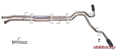 Gibson Performance Stainless Black Elite Catback Dual Extreme Exhaust System - 67501B