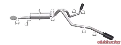 Gibson Performance Stainless Black Elite Catback Dual Extreme Exhaust System - 69004B