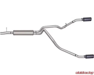 Gibson Performance Black Elite Dual Split Exhaust System Ford F-250 | F-350 Short Bed King Ranch 6.2L 2011-2016 - 69126B
