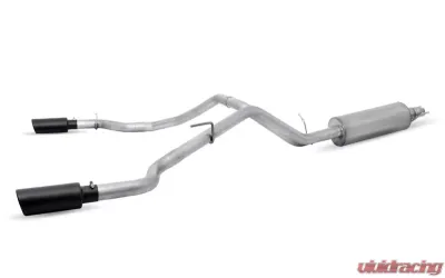 Gibson Performance Stainless Black Elite Catback Dual Sport Exhaust System Ford Ranger 2.3L 2019-2022 - 69550B