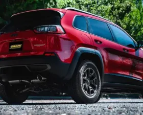 Gibson Performance Black Elite Dual Split Stainless Catback Exhaust Jeep Cherokee KL 3.2L 2019-2020