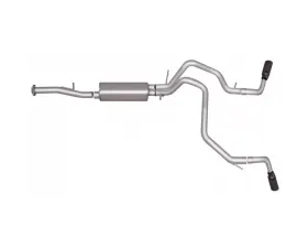 Gibson Performance Black Elite Dual Extreme Stainless Catback Exhaust Chevrolet Suburban 1500 | GMC Yukon XL 5.3L 2015-2019