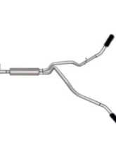 Gibson Performance Black Elite Dual Extreme Stainless Catback Exhaust Ford F-250 | F-350 Super Duty 6.2L 2017-2018                                     - 69131B - Image 2