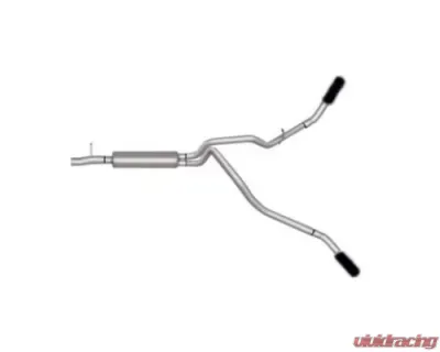 Gibson Performance Black Elite Dual Extreme Stainless Catback Exhaust Ford F-250 | F-350 Super Duty 6.2L 2017-2018 - 69131B