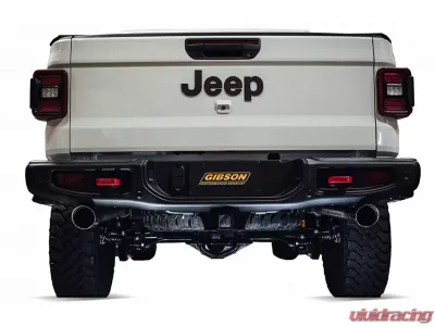 Gibson Performance Stainless Cat-Back Dual Split Exhaust System Jeep Gladiator 3.6L 2020-2022 - 617410