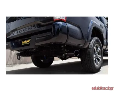Gibson Performance Stainless Black Elite Cat-Back Single Exhaust System Toyota Tacoma 3.5L Crew Cab Long Bed 2016-2022 - 618819B