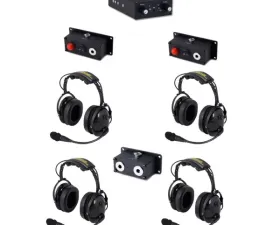 Rugged Radios RRP800 Fire/Safety Intercom Dual Radio 4 Place Fire Truck Kit