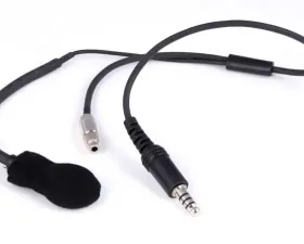 Rugged Radios IMSA with M102 Military Mic Wired Open Face Helmet Kit