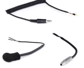 Rugged Radios Flex Boom/3.5mm Jack/Coil Cord Peltor