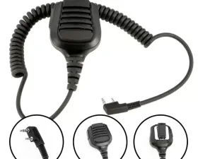 Rugged Radios RH-5R & RH16C Waterproof Speaker Hand Mic