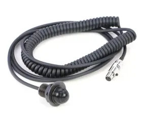Rugged Radios Intercom Hole Mount Coil Cord PTT