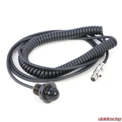 Rugged Radios Intercom Hole Mount Coil Cord PTT - PTT-HM-CCXL