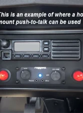 Rugged Radios Hole Mount PTT 1 Foot Straight Cable                                     - PTT-HM-SC-12 - Image 2