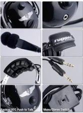 Rugged Radios RA900 Stereo General Aviation Pilot Headset                                     - RA900 - Image 2