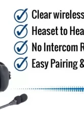 Rugged Radios Wireless Double Talk Dual Headset Intercom System                                     - RW-H30-DT-PTT - Image 6