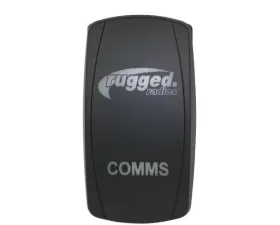 Rugged Radios Waterproof with Logo & Comms Label Rocker Switch