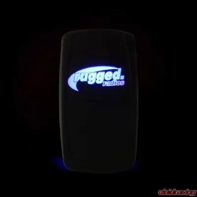 Rugged Radios Waterproof with Logo & Comms Label Rocker Switch - SW-RS-COM