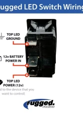 Rugged Radios Waterproof with Logo Rocker Switch                                     - SW-RS-R - Image 4