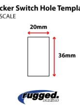 Rugged Radios Waterproof with Logo Rocker Switch                                     - SW-RS-R - Image 5