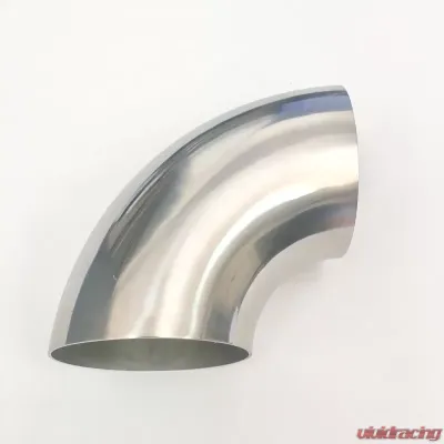 Ticon Industries 2.5" Titanium 90 Degree Elbow  - 1.2D Radius - 1mm/.039" Wall - 101-06353-3112