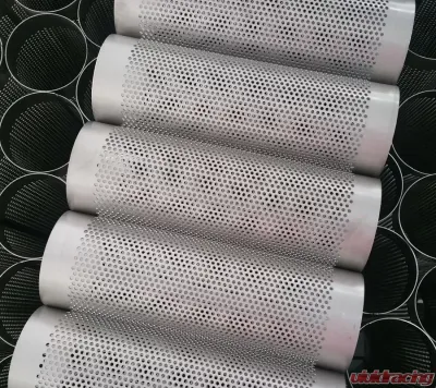 Ticon Industries 2.4" Titanium Perforated Punch Tube 11.25" OAL 1mm/.039 - 117-06010-0000