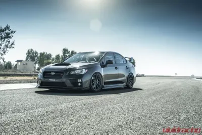 Subaru WRX STI 2008+ Wheel Set Titan 7 T-R10 18x9.5 | 18x9.5 5x114.3 Satin Titanium - T7-STI-TR10-18x9.5-18x9.5-ST