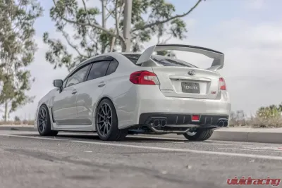 Subaru WRX STI 2008+ Wheel Set Titan 7 T-R10 18x10 | 18x10 5x114.3 Satin Titanium - T7-STI-TR10-18x10-18x10-ST