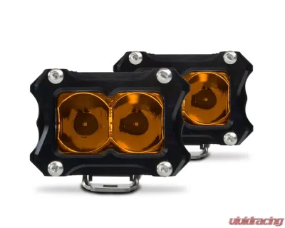 Heretic Studio Black 2" Spot Light Bar (Pair) - 50206