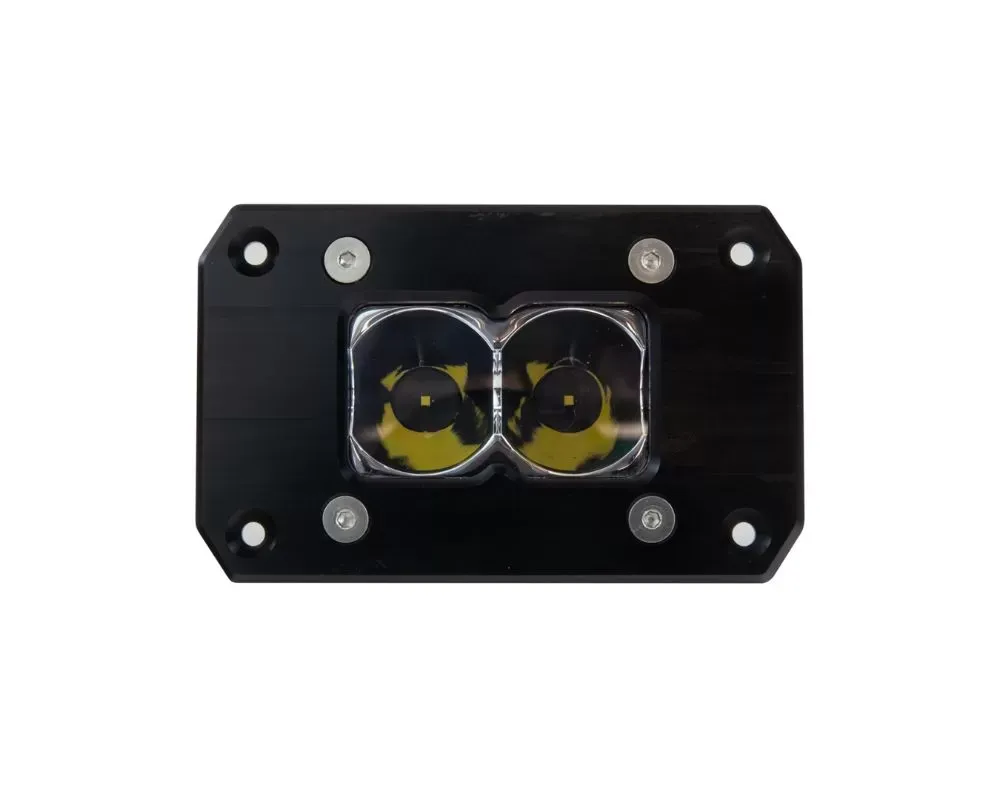 Heretic Studio Black Flush Mount 2" Spot Ligh Bar (Single) - 50204