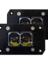 Heretic Studio Black Flush Mount 2" Spot Ligh Bar (Pair)                                     - 50208 - Image 2