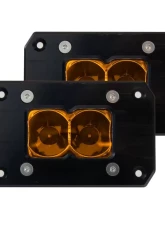 Heretic Studio Black Flush Mount 2" Spot Ligh Bar (Pair)                                     - 50208 - Image 2