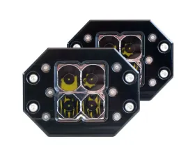 Heretic Studio Black Combo Quattro Flush Mount (Pair)