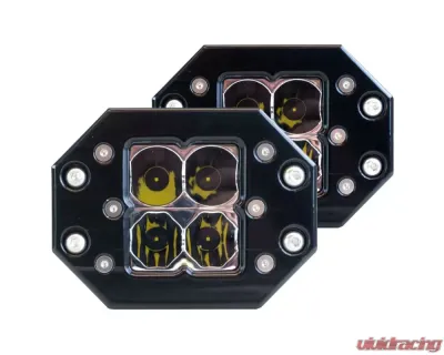 Heretic Studio Black Combo Quattro Flush Mount (Pair) - 52212
