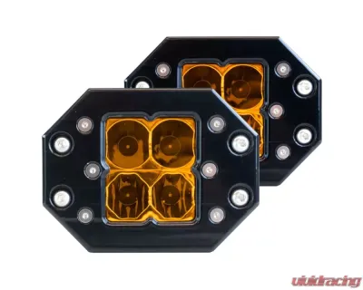 Heretic Studio Black Combo Quattro Flush Mount (Pair) - 52212